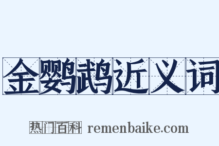 金鹦鹉近义词是什么意思的图片